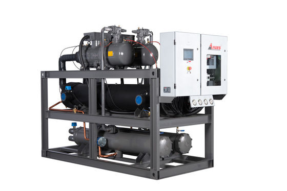 comprar Máquina industrial del refrigerador de agua del refrigerador 480HP del tornillo refrigerado por agua de 480 toneladas online manufacture