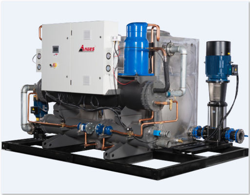 comprar El refrigerador industrial 120HP integró de rosca refrigerado por agua del sistema online manufacture