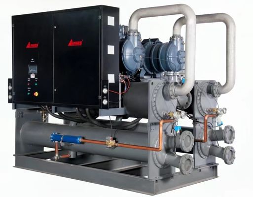 comprar Sistema integrado de enfriadores industriales de 100 CV Tipo de tornillo semieermético online manufacture