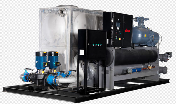 comprar Refrigerador de tornillo refrigerado con agua de 40 HP Proceso industrial Refrigeradores de agua para impresión y línea de laminación de película BOPP online manufacture