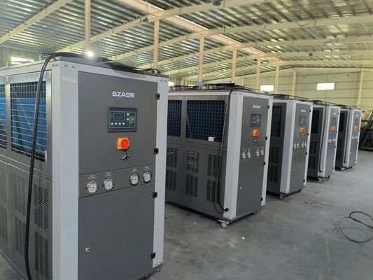 comprar R22 Refrigerador de tipo refrigerado por aire de 10 toneladas para máquinas de moldeo por soplado online manufacture