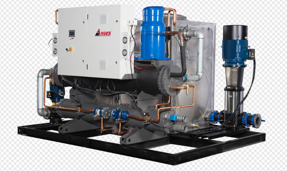 comprar Chiller de tornillo refrigerado con agua de 100 HP Proceso industrial Chiller de agua para impresión y línea de laminación de película BOPP online manufacture