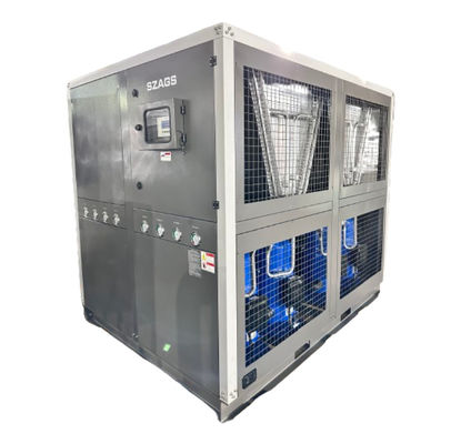comprar Suministro de fábrica 60HP refrigerado por aire industrial de agua de refrigeración 60 toneladas tipo de rollo de refrigerador de glicol con cuatro compresores de rollo online manufacture