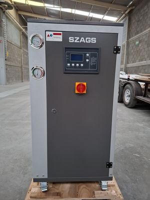 comprar 5HP Industrial de refrigeración de agua de procesamiento de plástico 5RT refrigerador por aire para la refrigeración química farmacéutica condensador de tubos de cobre online manufacture