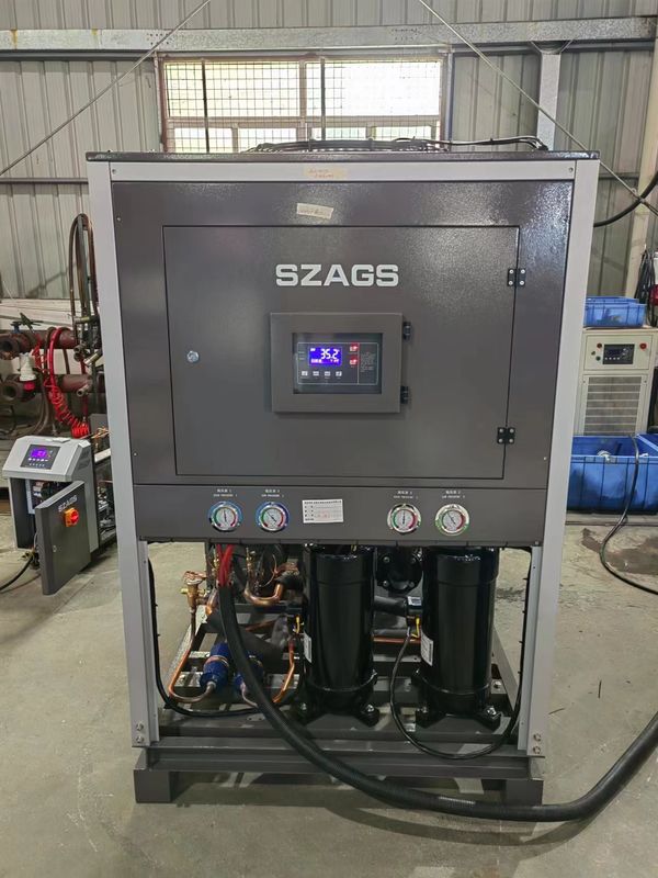 20RT Sistema de enfriamiento por aire eficiente portátil Chiller de agua de tipo roll con enfriamiento por aire industrial