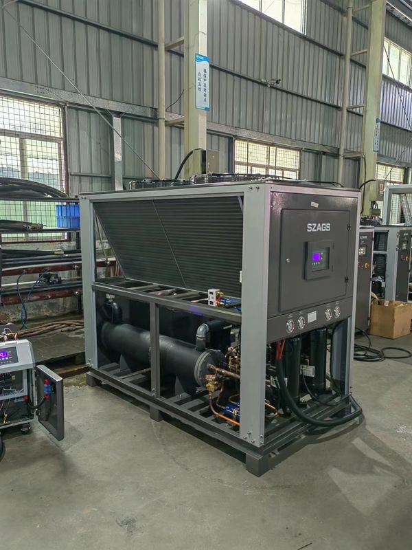 20RT Sistema de enfriamiento por aire eficiente portátil Chiller de agua de tipo roll con enfriamiento por aire industrial