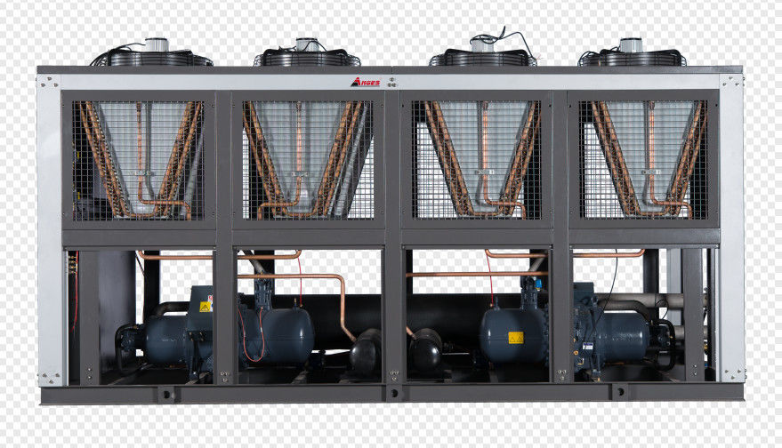 Refrigerador tipo tornillo Hanbell Capacidad de refrigeración 500 kW Condensador refrigerado por aire para refrigeración industrial