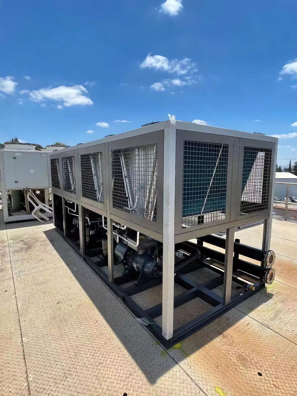 Chiller de tipo de tornillo industrial de 100 HP con dos sistemas de enfriamiento refrigerado por aire Chiller de glicol de agua de tornillo