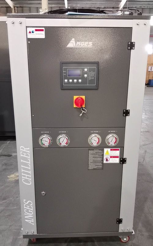 46.2KW refrigerado por aire, tubo de cobre de rodillo con aletas, refrigerador de agua industrial / refrigerador de agua industrial