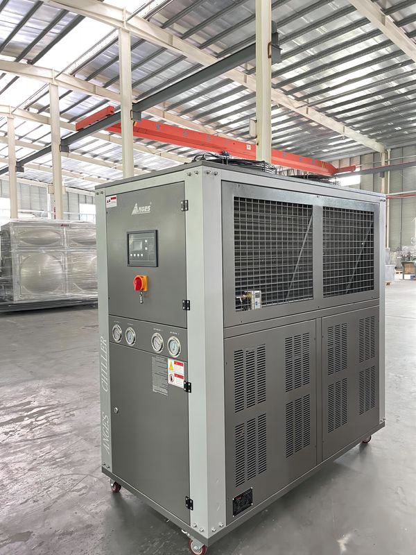 10 toneladas de refrigerador industrial refrigerado por aire tipo de rollo de refrigerador de glicol suministro de fábrica