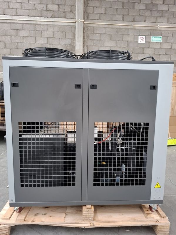 5HP Industrial de refrigeración de agua de procesamiento de plástico 5RT refrigerador por aire para la refrigeración química farmacéutica condensador de tubos de cobre
