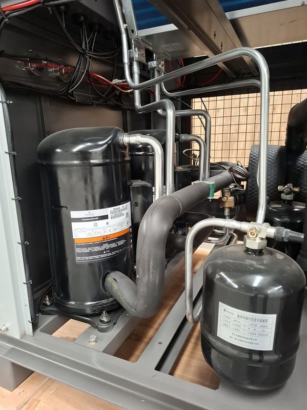 5HP Industrial de refrigeración de agua de procesamiento de plástico 5RT refrigerador por aire para la refrigeración química farmacéutica condensador de tubos de cobre