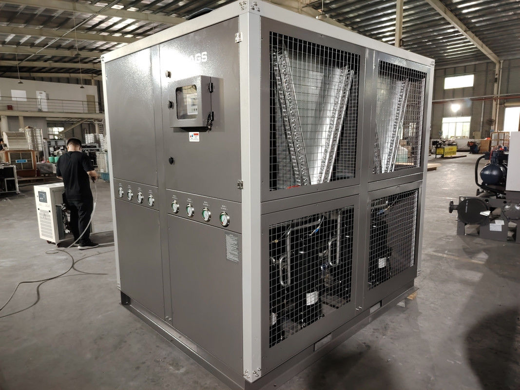 40 toneladas refrigerado por aire tipo rollo refrigerador de agua 144KW sistema industrial refrigerado por aire para la máquina de extrusión