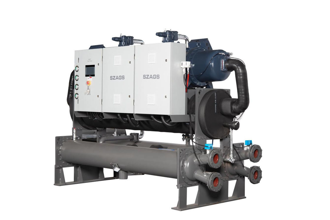 Chiller de tornillo refrigerado por agua de 240 CV de bajo consumo energético para líneas de moldeo por inyección de alta capacidad