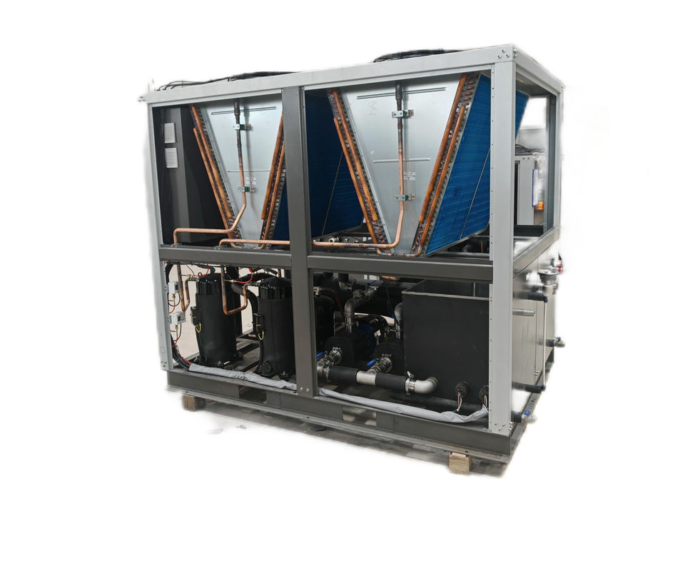 refrigerador de laboratorio refrigerado por aire con bomba de agua circulante de baja temperatura y tanque de agua de acero inoxidable,soporta una temperatura de salida de agua de -5°C y está equipado con protección de seguridad múltiple