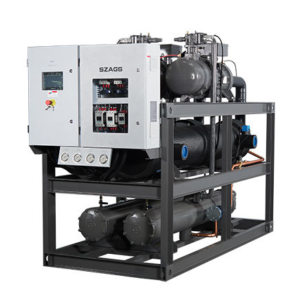Enfriador central enfriado por agua tipo tornillo de 140 hp 380 V 50 HZ