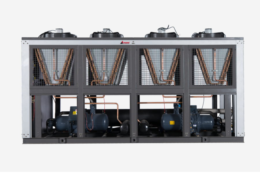 Enfriadora Scroll Enfriada por Aire de Alta Capacidad 470kW para Enfriamiento de Agua de Proceso Industrial en Impresión y Laminación de Película BOPP