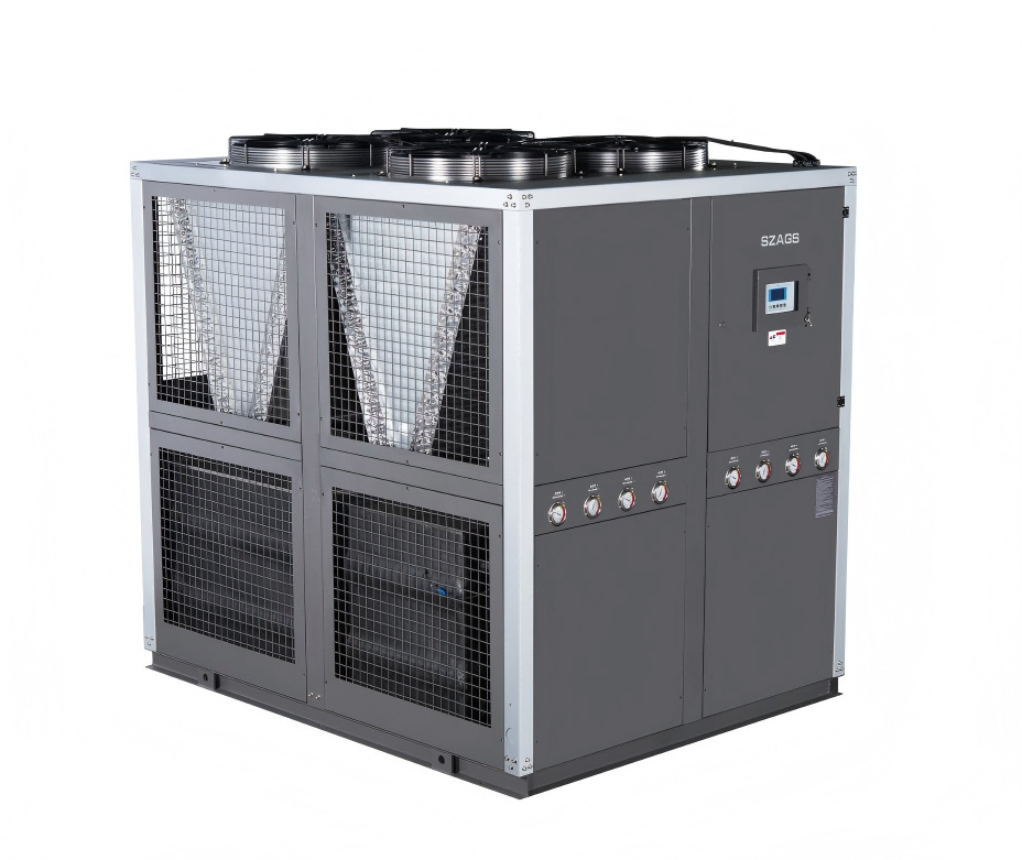 Chiller industrial de glicol refrigerado por aire 40RT Chiller de tipo de rollo energéticamente eficiente con 4 compresores para máquinas de extrusión